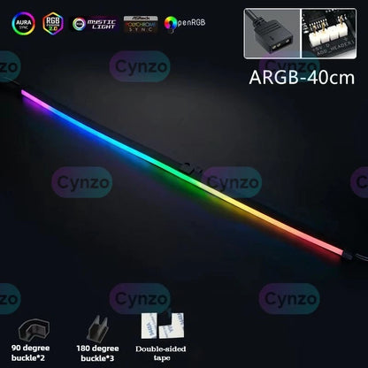 ARGB Motherboard PC Case Decoration 5V LED Strip - RGB Phantom Sync with Screen, AURA Sync Compatible 3Pin LED Strip