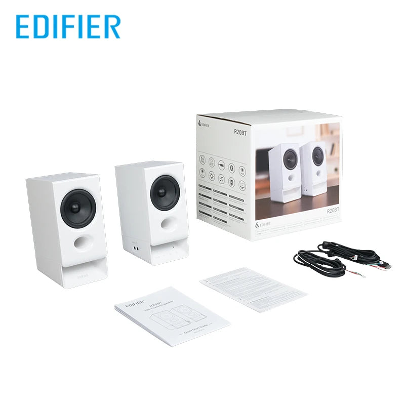 Edifier R20BT USB-Powered Speaker Bluetooth 6.0 Computer Speakers With Light Effects USB-C AUX Inputs