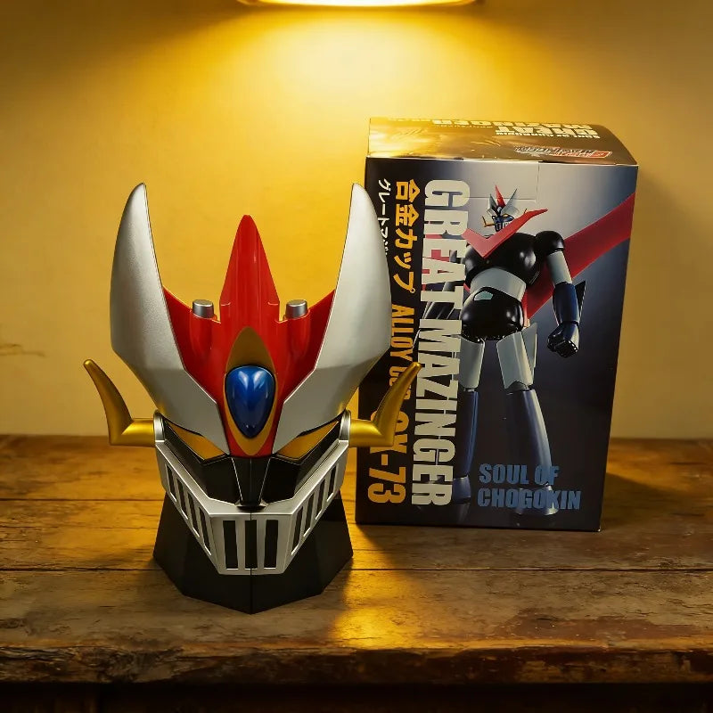 Cartoon Anime Mug Japanese Anime MAZINGER Z Transformation Robot Coffee Mugs 304 Stainless Steel Cup Unique Decorative Water Cup