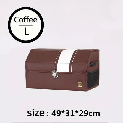 Collapsible Car Storage Container - Practical and Durable Car Trunk Accessory Trunk Box / Bag Organizer Storage Box