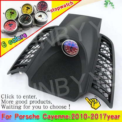 Car Stopwatch for Porsche Cayenne 958 10-17 Clock Chrono Watch Dashboard Cover Modified Car Interior Accessories Stopwatch Clock