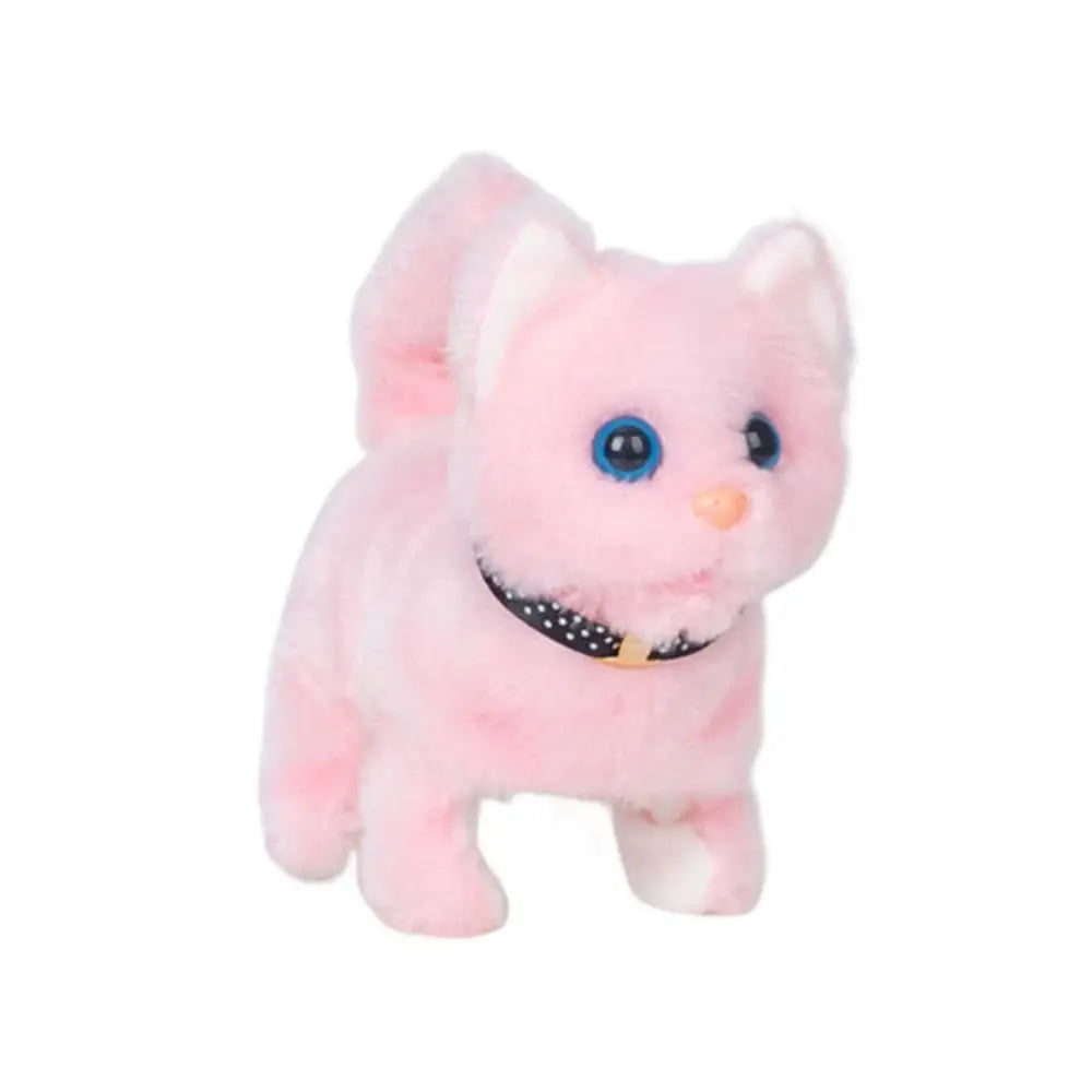 Cute Electronic Pet Voice Control Robot Cat Meow Cat Toy Walking Cat Plush Doll Simulation Cat