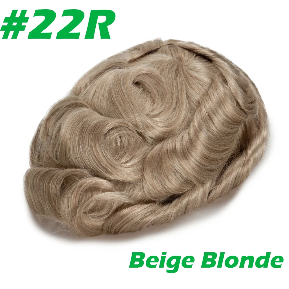 0.03mm Thin Skin Men's Wig 90% 100% Density Human Hair Men Toupee Capillary Prosthesis V Loop Natural Hairline for Hair Loss