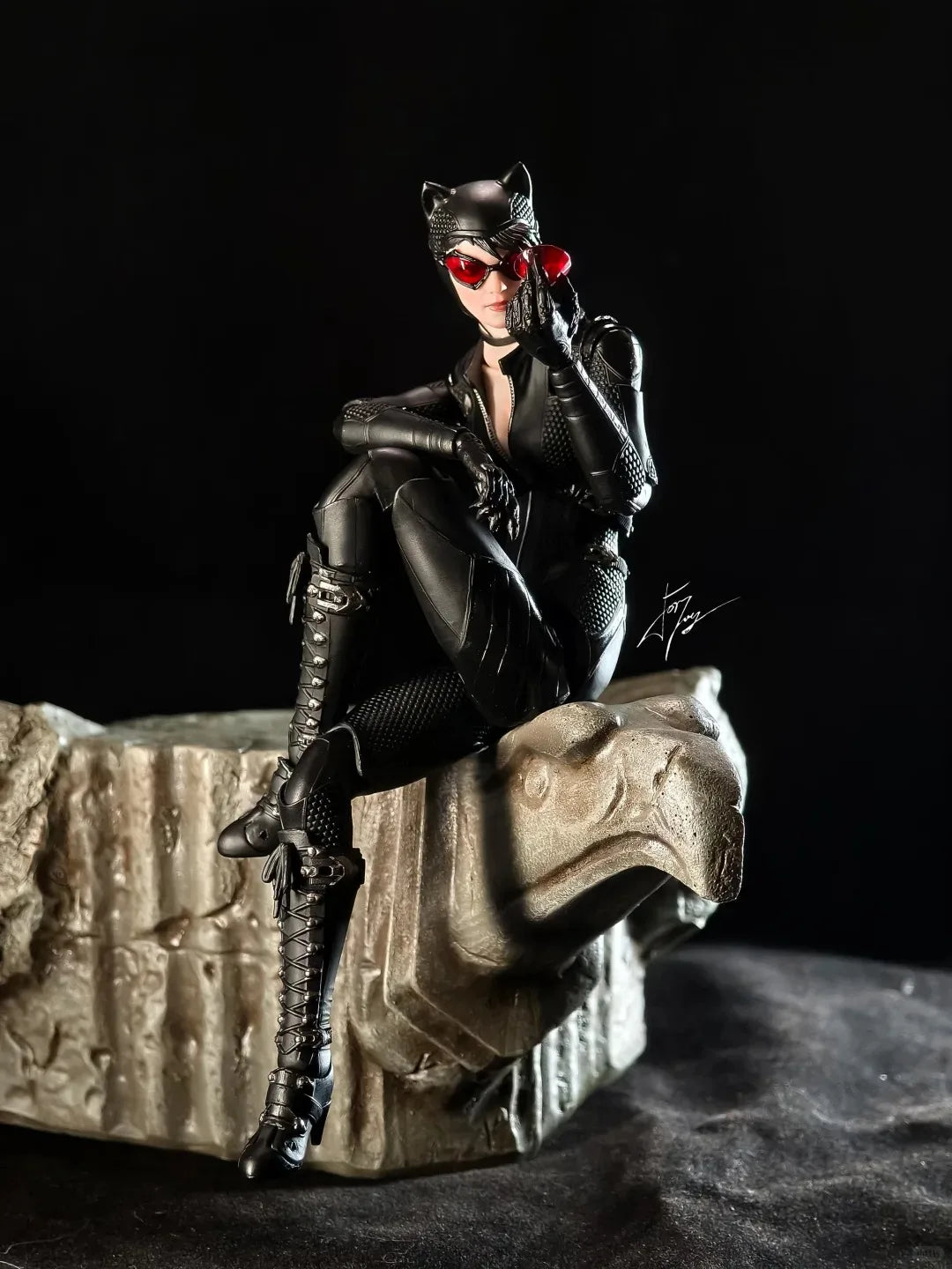 Original 1/12 LPZZ U-P-Finegures Catwoman Batman Arkham Knight Action Figures Model Collectible Model Toy Gift