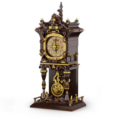 JAKI simulated European retro style building blocks clocks, living room toy ornament, educational building toy, holiday gift.