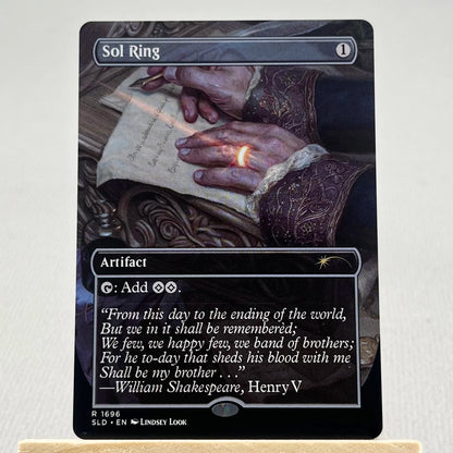 SLD HOLO19//001 Demonic Tutor Proxy Cards  Iron Maiden Sol Ring Arcane Signet Home Play Fierce Guardianship Nekusar The Mindra