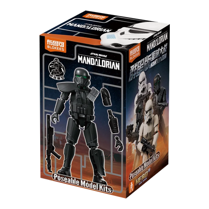 BLOKEES Original Mandalorian GV02 Star Wars Toy Djarin Mando Grogu Yoda Boba Fett Imperial Stormtrooper Action Figure Model Gift