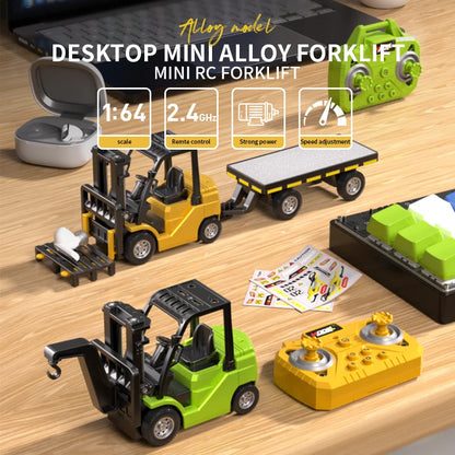 App Control / rc 1:64 Mini Remote Forklift, Alloy Variable Speed with Lighting and Sound Effects, Boy Gift