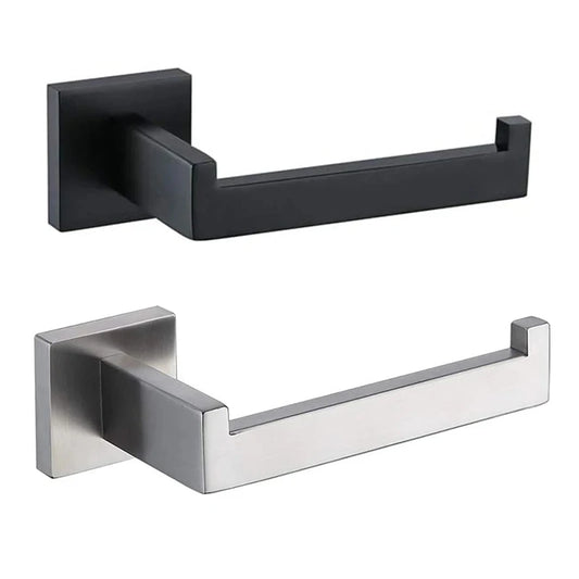 304 Stainless Steel Bathroom Accessories 1 Piece Matte Black Toilet Paper Holder Wall Mounted Tissue Roll Hanger Bathroom