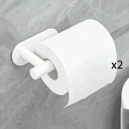 Self Adhesive Towel Rack, Wall Mounted Bathroom Supplies, Bathroom Towel Rack Hanger, Non Perforated Toilet Paper Holder