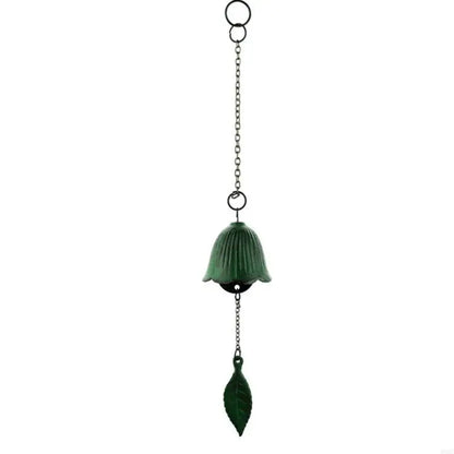 B0KC Japanese Iron Wind Chimes Yard Decor Outdoor Hang Pendants Lucky Temple Bells
