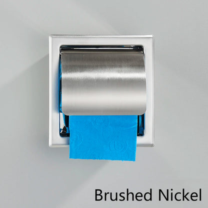 Bathroom Toilet Paper Holder 304 Stainless Steel Waterproof Roll Paper Box Black Tissue Box Holder Bathroom Hardware Accessories