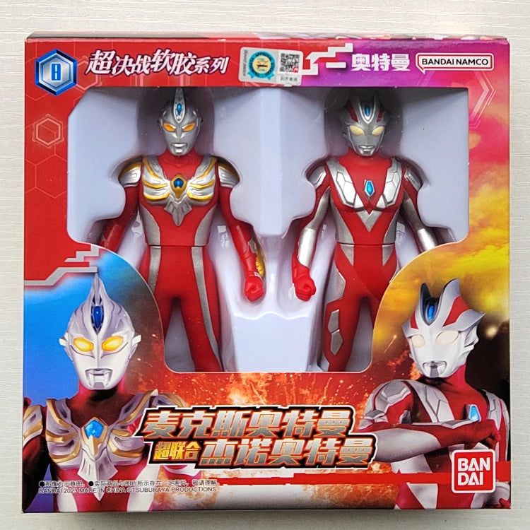Bandai Original Ultraman TrigaTiga Galaxy Dynasel Vin Super Showdown Monster Golbadada Set Box Soft Plastic Doll Children's Gift