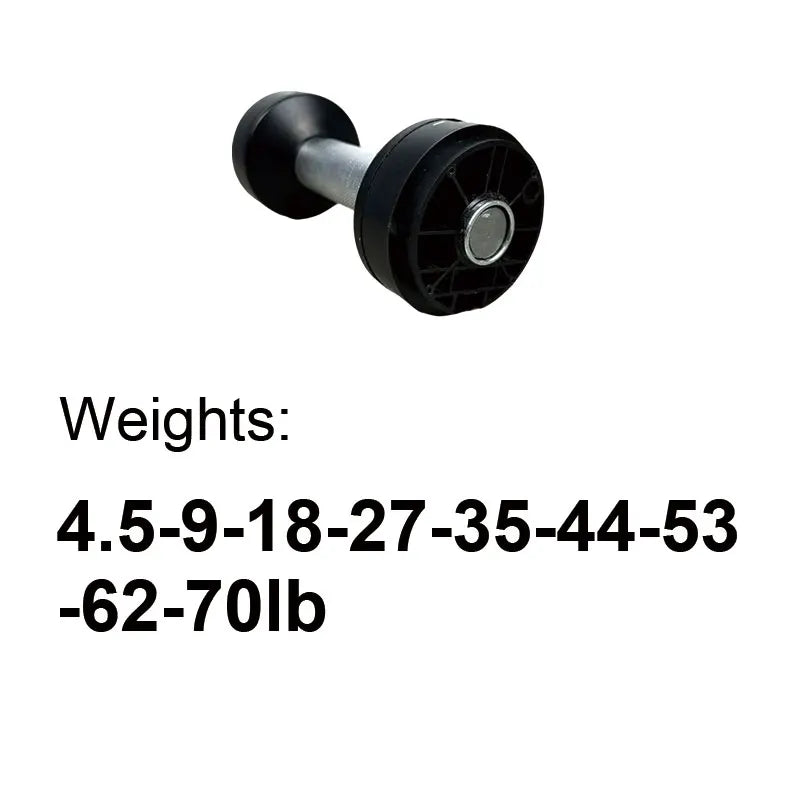 Adjustable Dumbbell Handle 4kg Increase 5LB Increase and 2kg Increase Selector
