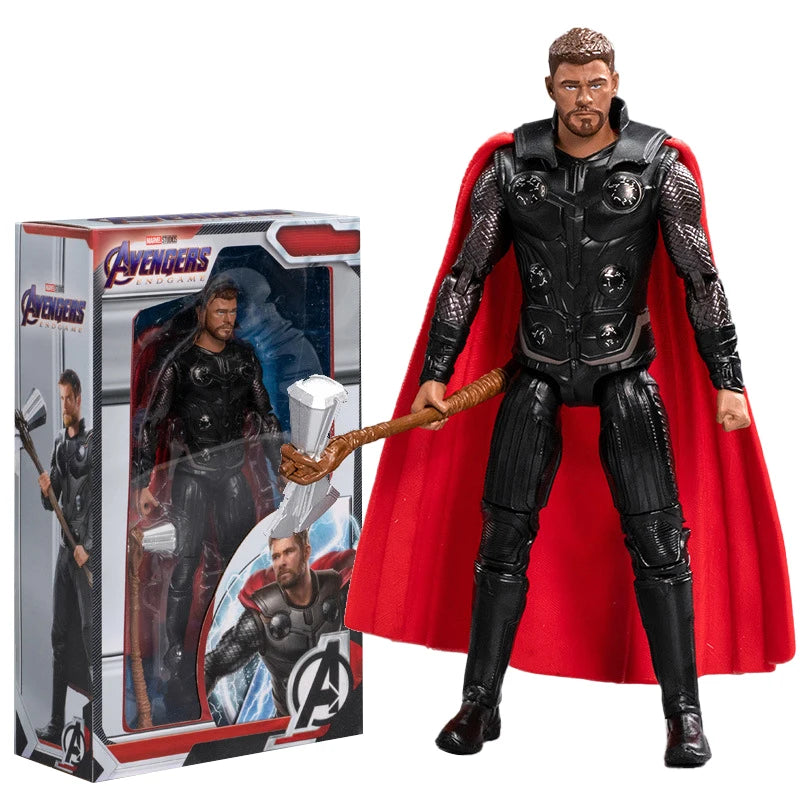 18CM Avengers Legends Figure ZDTDS Original Toy Set Spider Captain Miles Morales Thanos Ghost Iron Man Hulk Box Thor Falcon Doll