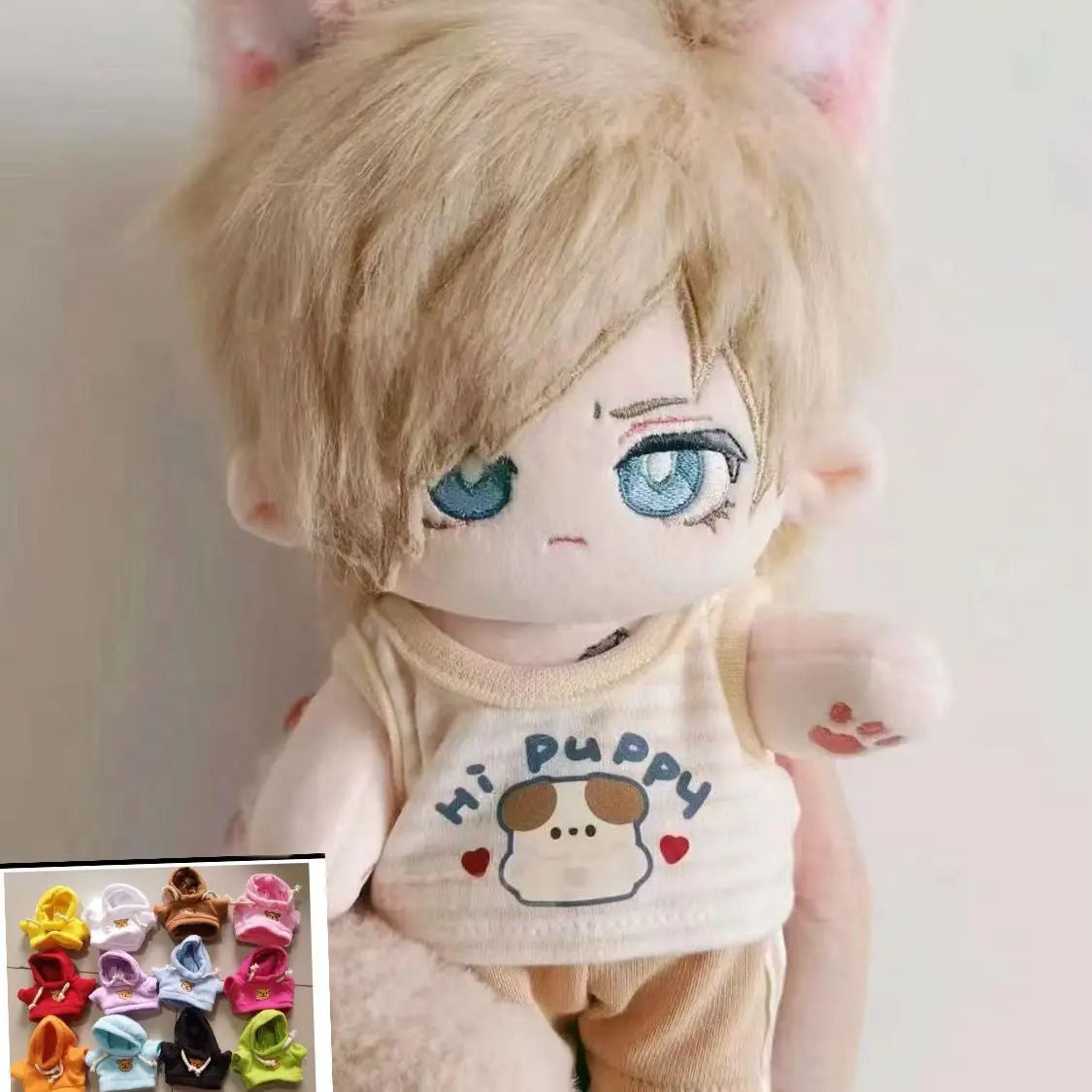 Stuffed 20cm Anime Resident Evil: Leon S. Kennedy Cartoon Plush Doll Toy COS Dress-up Children Adults Collectible Cotton Gifts