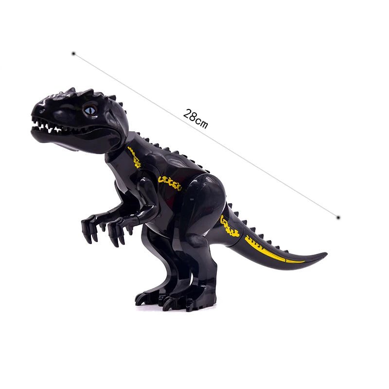 Jurassic Dinosaurs Spinosaurus Large Brick Toy Joints Open Mouth 7 Color Designs, Collectible Decor DIY Puzzle Assembly Gift