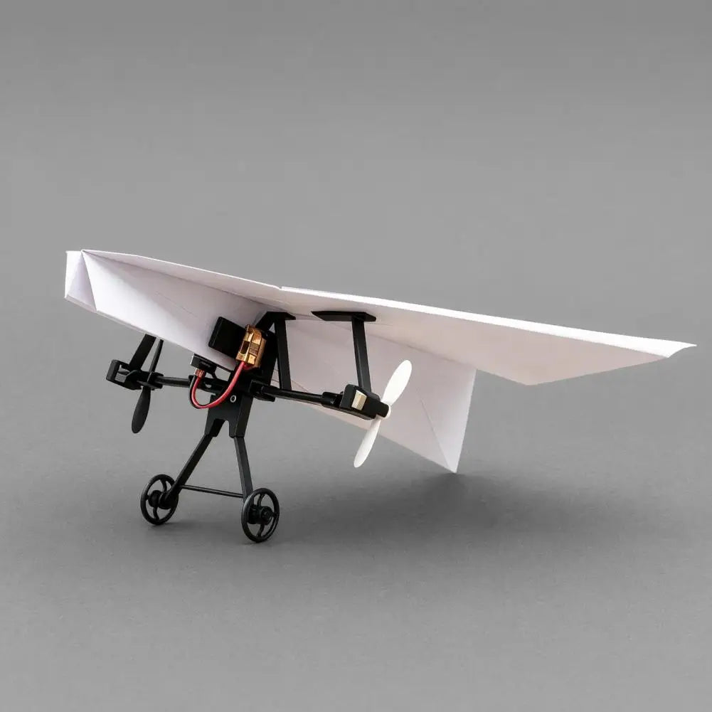 Remote Control Paper Airplane Electric Power Kit Diy Foldable Long Range Stable Flight Ultra Lightweight Plane Outdoor Toy