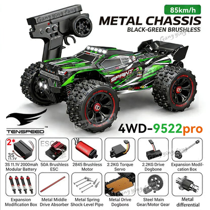 RC Car Brushless 4WD 9522PRO 85KM/H High Speed  Off-Road Drift Remote Control Car 1:16 Professional Racing Cars 9522 50KM/H