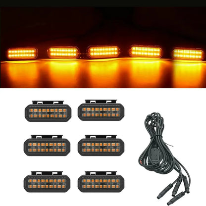 For Toyota Land Cruiser Prado LC250 LED Grille Light Front Bumper Safety Warning Signal Lamp With Wiring Harness