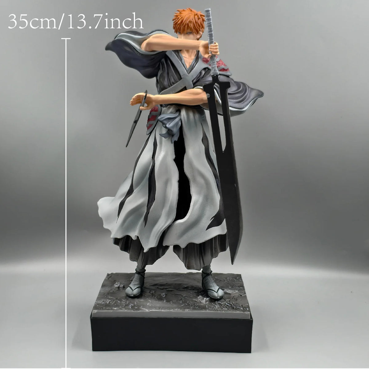 35cm 13.7 inch Anime Kurosaki Ichigo Action Figures Pvc Statue Desktop Ornamen Collection Statue Model Decoration Room Toys Gift