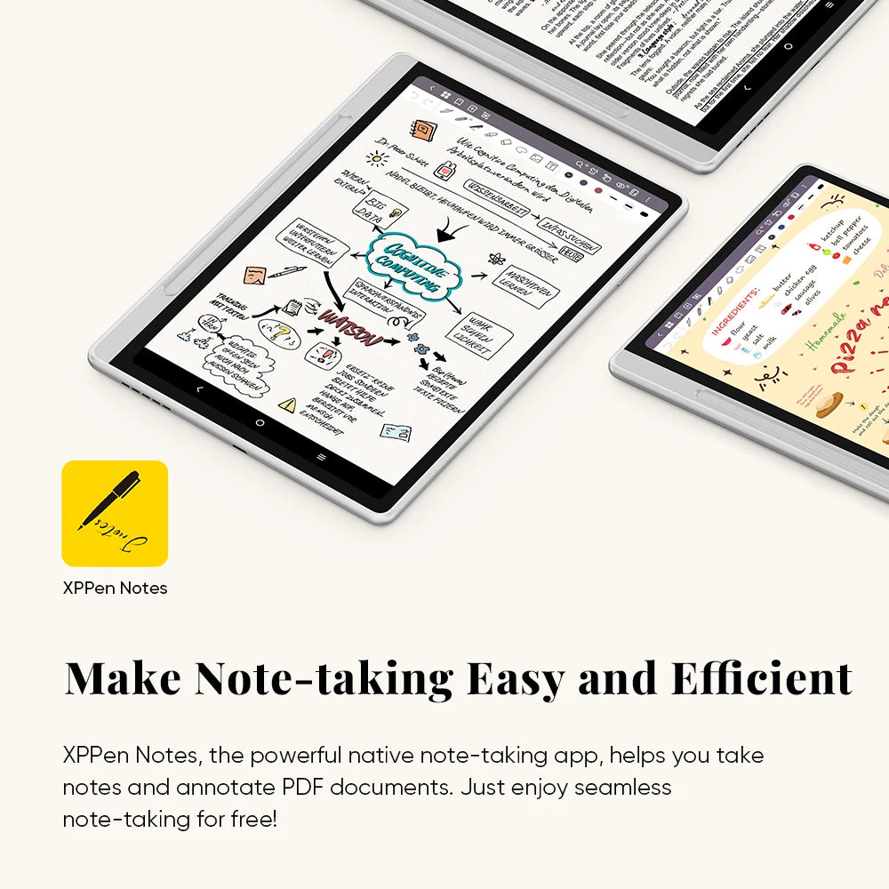 XPPen Magic Note Pad 3-in-1 Ink Paper Light Nature Color E-book Reader Android 14 Graphics Tablet 90HZ Read and Write