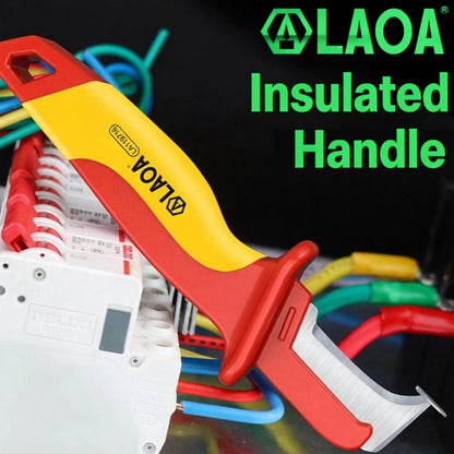 LAOA Insulated Electrician's Knife Voltage-Resistant Cable Cutter Stripping Tool with Straight Blade Specialized Wire Stripper