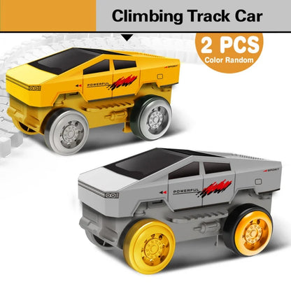 Dinosaur Car Track Set Magic Climbing Flexible Rail Engineering Car Educational Track Car Train Blocks Toys Birthday Gift