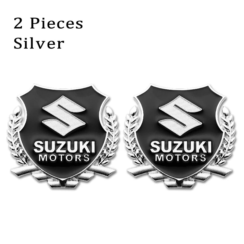 3D Metal Car Badge Emblem Body Sticker Trunk Decorative Decal  For Suzuki SX4 Grand Vitara Jimny Baleno Alto Swift Accessories