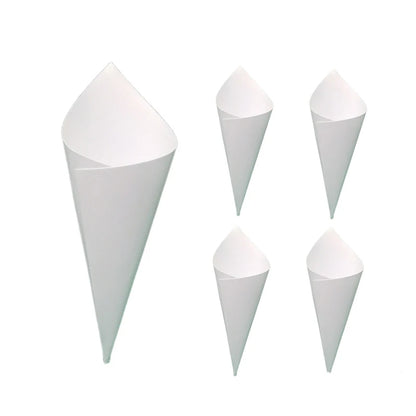 50Pcs Solid Paper Flower Egg Tube Wedding Confetti Cones Holder DIY Petals Lavender Wedding Bouquet Favor Birthday Party Decor