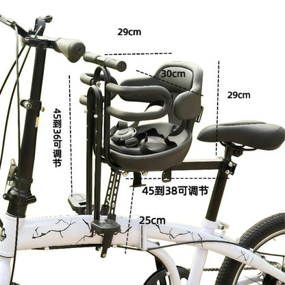 Folding Bicycle Front Child Seat Mountain Bike Baby Seat