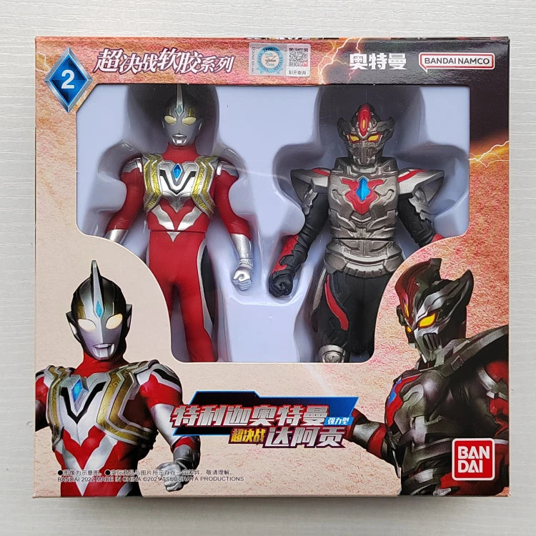 Bandai Original Ultraman TrigaTiga Galaxy Dynasel Vin Super Showdown Monster Golbadada Set Box Soft Plastic Doll Children's Gift