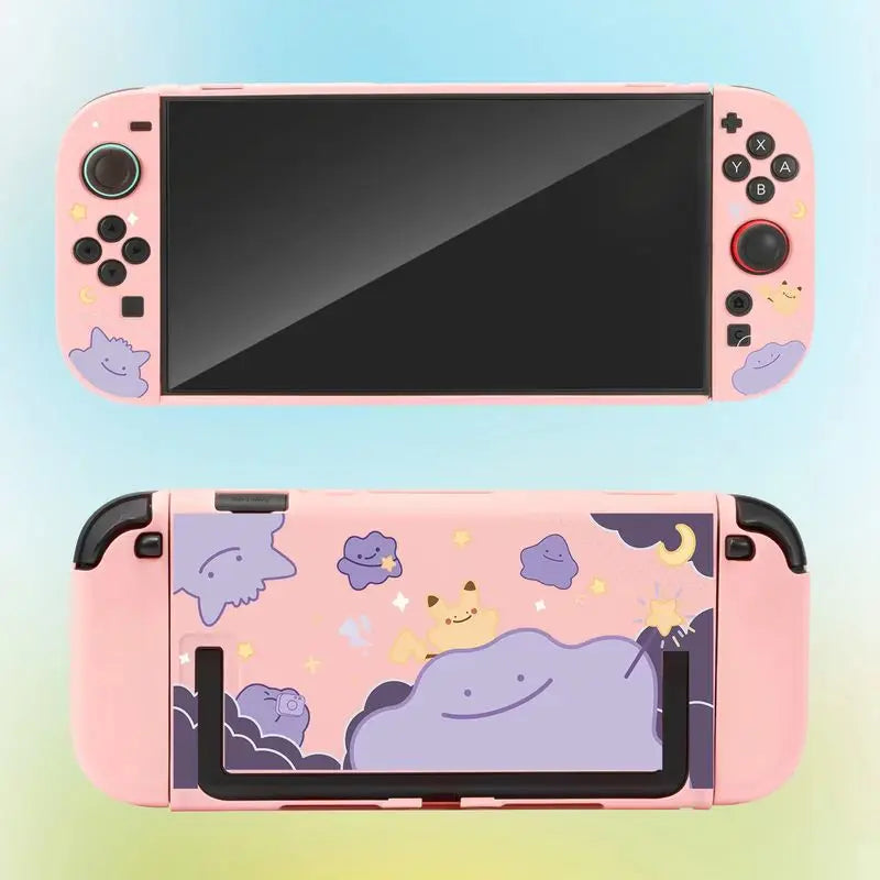Hot Switch 2 Matte Hard Shell Protective Case Ditto Pattern For Ns 2 Joy Con Handheld Game Console Accessories Periphery
