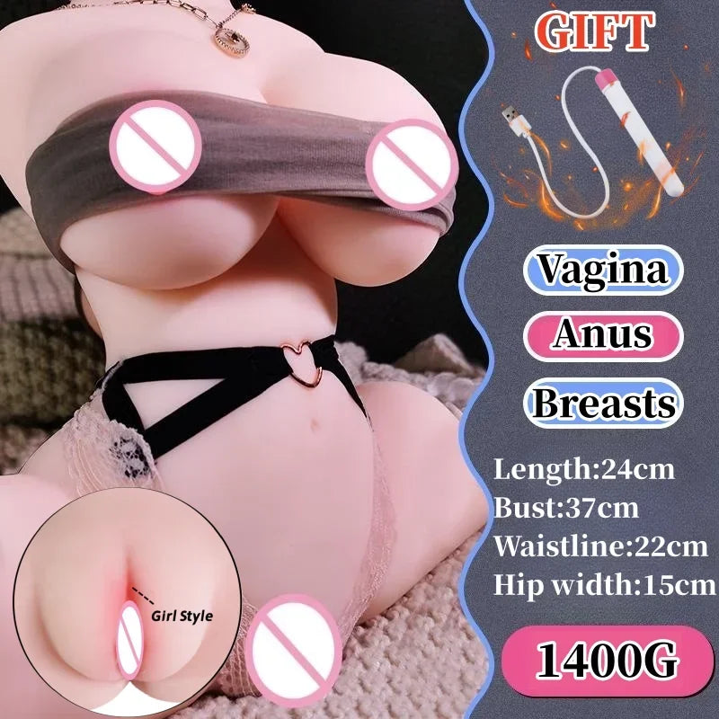 Sex Doll Lady Sucking Masturbator Cup Real Breasts Ass Toy Artificial Vagina Masturbation Anus Adults Sex Toys for Men Sexdolls