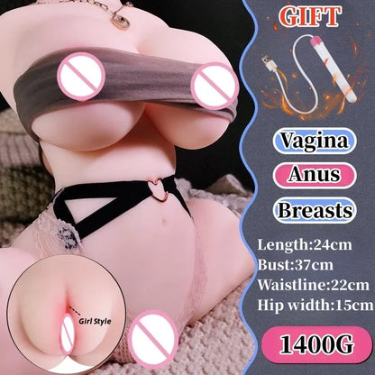 Sex Doll Lady Sucking Masturbator Cup Real Breasts Ass Toy Artificial Vagina Masturbation Anus Adults Sex Toys for Men Sexdolls