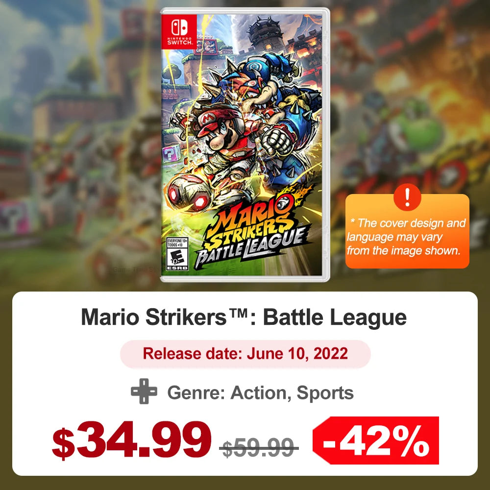 Super Mario Nintendo Switch Games Mario Bros Wonder Kart 8 RPG Mario Strikers Odyssey 3D World Fury U Deluxe Party Superstars