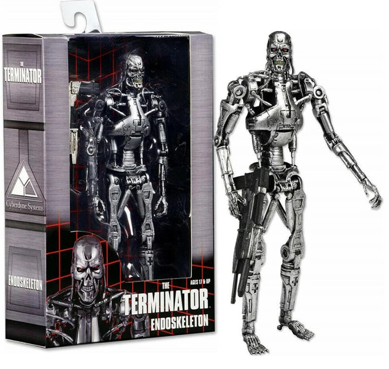 NECA The Terminator T-800 T-1000 Endoskeleton PVC Action Figure Collectible Model Toy