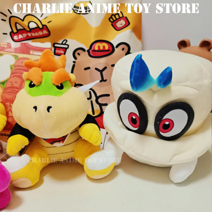 Marios Bros plush toy Kawaii Cappy Bowser Magic Koopa  Kingboo Soft Plush Dolls Collectible Hobby Kids Gift