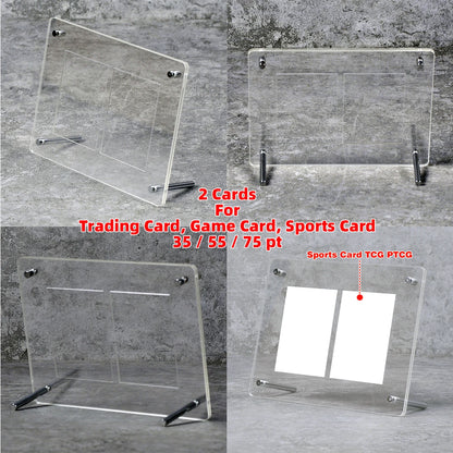 Desktop Display Stand 2/3/4/5/6/8/9/10/12 Cards Holder 35/55/75pt for Pokemon NBA Sports MTG Trading PTCG One Piece TCG F1 Card