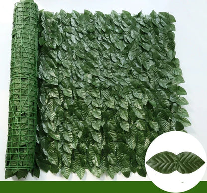 For Home Outdoor Garden Balcony Decoration Fake Plant Artificial Ivy Hedge Green Leaf Fence Board Artificial Privacy Fence