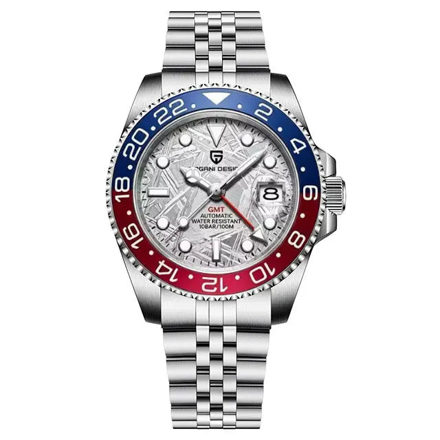 PAGANI DESIGN New GMT Men Watch Top Brand 40mm Mechanical Watch Sapphire Glass 100M Waterproof Automatic Wristwatch Reloj Hombre