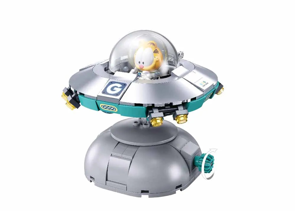SLUBAN Classic Comic Garfield Model Odie Pooky Cat Building Blocks Anime Movies Sets Dolls Brick Assemble Childrens Toys Gifts