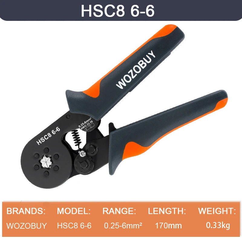 Crimper Cable Cutter Adjustable Automatic Wire Stripper Multifunctional Stripping Crimping Pliers Terminal Hand Tool
