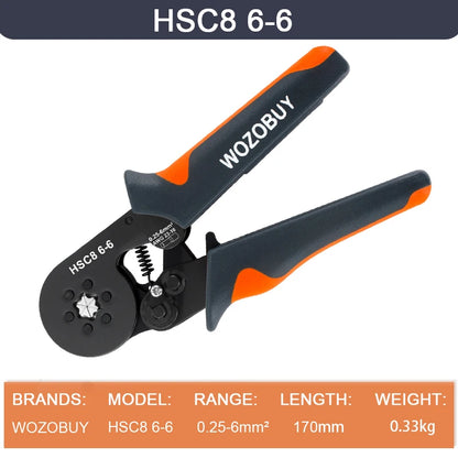 Crimper Cable Cutter Adjustable Automatic Wire Stripper Multifunctional Stripping Crimping Pliers Terminal Hand Tool