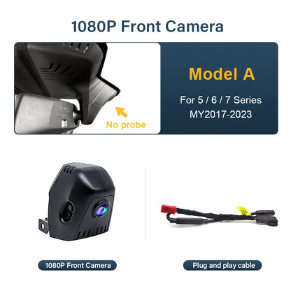 For BMW 2017-2023 G30 G31 G38 G11 G12 G32 M5 F90 5 Series 530i 540i 520i 520d 530d 540d FHD Wifi Car DVR 4K Dash Cam Camera