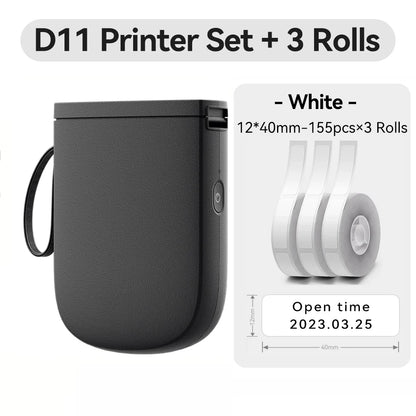 Niimbot D11 Mini Printer Wireless Phone Pocket Thermal Label Maker USB Rechargeable Inkless DIY Name Price Tag Sticker Machine
