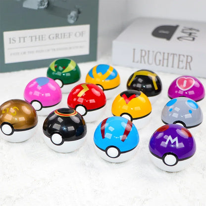 12Pcs Pokemon Pokeball Figure Pikachu Action Figure Cartoon Anime Kawaii Doll Poke Ball Collection Birthday Gifts
