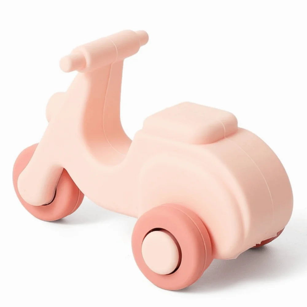 Hand-Eye Coordination Teether Silicone Teether Food Grade BPA Free Silicone Car Cartoon Baby Silicone Car Children