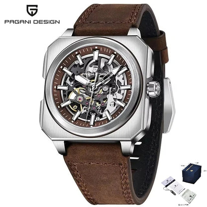 PAGANI DESIGN Top Brand 1791 Hollow Mechanical Men Watch Classic Luxury Men Waterproof Automatic Watches for Man Pagani Design