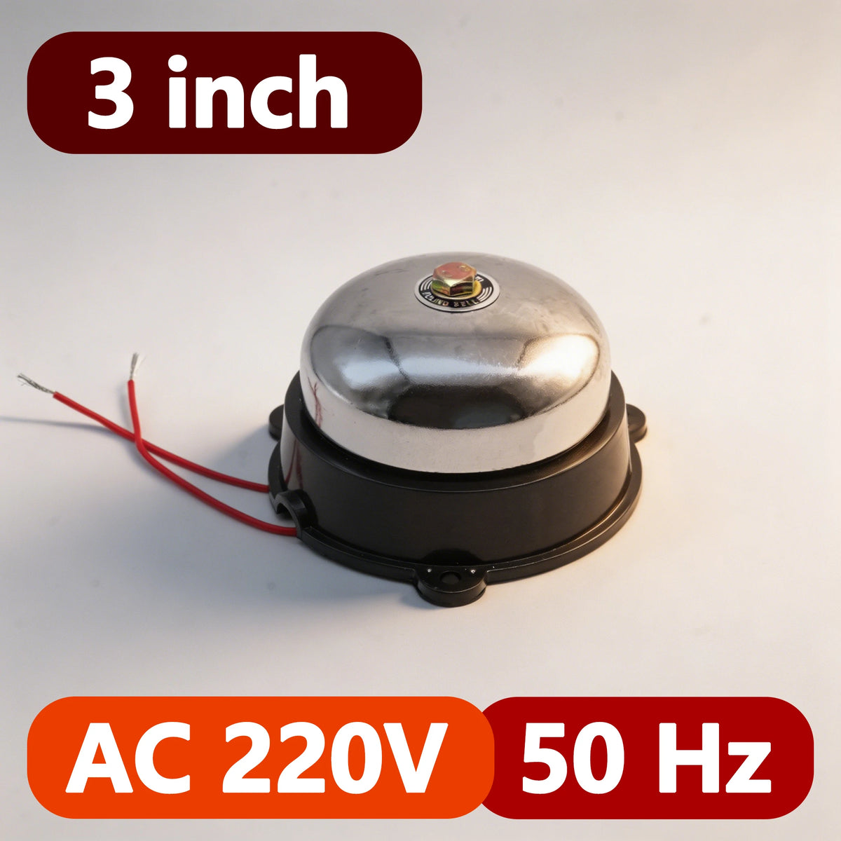 2/3/4/6 Inch Internal Strike Electric Bell AC110/220V DC12/24V High Decibel Loud Sound Alarm Doorbell School Factory Household